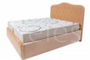 Кровать Eva с изголовьем в каретной стяжке - Мебельная фабрика «Велес»