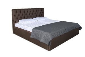 Кровать Интерьерная Люкс с накладками - Мебельная фабрика «VOLGO-FM»