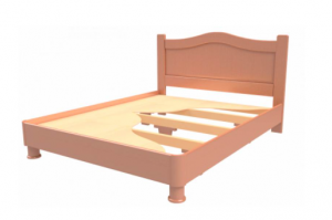 Кровать  из массива Аврора - Мебельная фабрика «BORA FASAD»