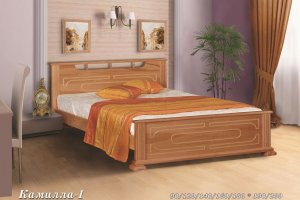 Кровать из массива сосны Камилла 1 - Мебельная фабрика «Дубрава»