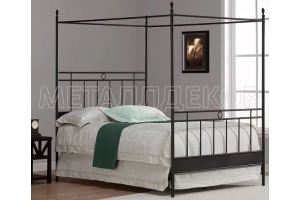 Кровать кованая Грация с балдахином - Мебельная фабрика «Металлдекор»