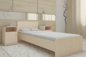 Кровать Ксения односпальная - Мебельная фабрика «Алтай-Мебель»