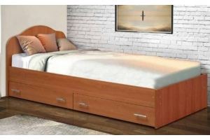 Кровать ЛДСП одинарная с ящиками 3 - Мебельная фабрика «Матрица»