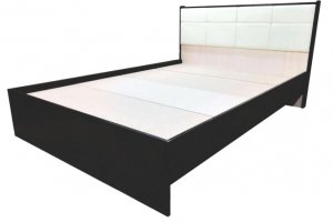 Кровать ЛДСП с мягким изголовьем - Мебельная фабрика «Мебель Эконом»