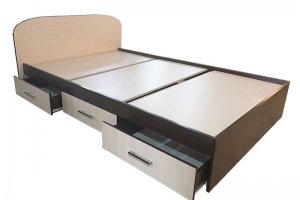 Кровать ЛДСП с ящиками - Мебельная фабрика «Лама»