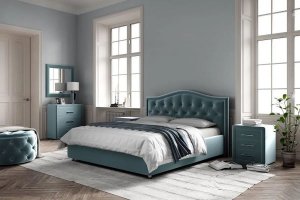 Кровать Ливерпуль с мягким изголовьем - Мебельная фабрика «ЛЕГИОН»