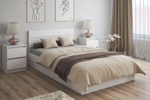 Кровать Мальм белый - Мебельная фабрика «ОРИНОКО»