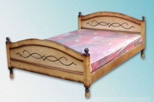 Кровать массив Филенка - Мебельная фабрика «Пайнс»