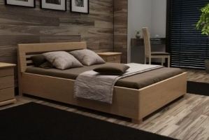 Кровать массив Нега 2 - Мебельная фабрика «IRIS»
