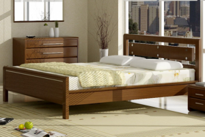 Кровать массив Окаэри 3 - Мебельная фабрика «МЭБЕЛИ»