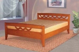 Кровать массив Полонез - Мебельная фабрика «Пайнс»
