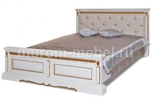 Кровать Милано с каретной стяжкой - Мебельная фабрика «Муром-Мебель»