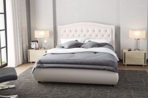 Кровать с мягким изголовьем Миледи - Мебельная фабрика «Интерика»