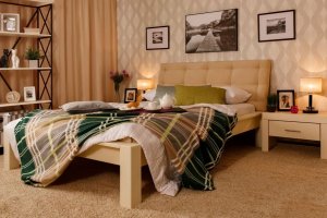 Кровать мягкая 1 БРАММИНГ - Мебельная фабрика «Timberica»
