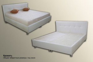 Кровать мягкая белая - Мебельная фабрика «На Трёхгорной»
