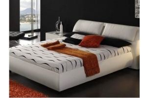 Кровать мягкая белая СП024 - Мебельная фабрика «La Ko Sta»
