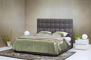 Кровать Наоми с высокой спинкой с утяжками - Мебельная фабрика «Аккорд»