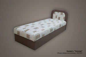 Кровать односпальная Эконом - Мебельная фабрика «На Трёхгорной»