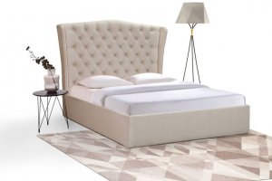 Кровать с большим мягким изголовьем - Мебельная фабрика «ММастер»