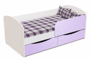 Кровать с бортом Радуга-1 - Мебельная фабрика «BABYCAR»