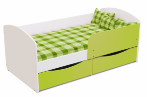 Кровать с бортом Радуга-1 - Мебельная фабрика «BABYCAR»