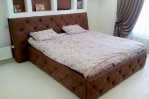 Кровать с каретной стяжкой - Мебельная фабрика «Астро»