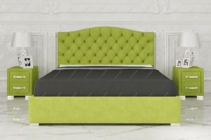 Кровать с каретной стяжкой - Мебельная фабрика «Sonmart»
