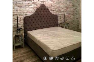 Кровать с каретной стяжкой Alpina - Мебельная фабрика «BURJUA»