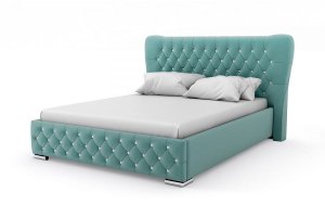 Кровать с каретной стяжкой Бьянка - Мебельная фабрика «Здоровый Сон»
