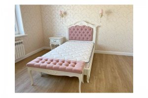 Кровать с каретной стяжкой детская - Мебельная фабрика «ALETAN wood»