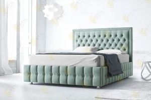 Кровать с каретной стяжкой Джиклас - Мебельная фабрика «Стиль»