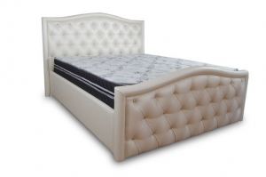 Кровать с каретной стяжкой Камелия - Мебельная фабрика «SILVER»