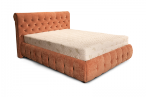 Кровать с каретной стяжкой Лиджеро - Мебельная фабрика «Диваны express»