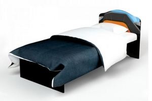 Кровать с кожаной вставкой Pilot - Мебельная фабрика «ABC King»