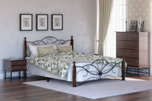 Кровать с металлическим изголовьем Garda 11R - Мебельная фабрика «Райтон»
