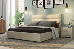 Кровать с мягким изголовьем Веста - Мебельная фабрика «Релакс»