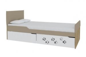 Кровать с мягкими спинками Хаски 3 - Мебельная фабрика «Мезонин мебель»