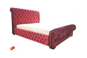 Кровать с утяжками Валенсия  - Мебельная фабрика «Агора Мебель»