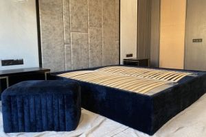 Кровать с увеличенным изголовьем - Мебельная фабрика «LimArt. Искусство мебели.»