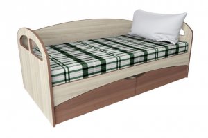 Кровать со спинкой КО-3 - Мебельная фабрика «Квадрат»