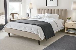Кровать спальная мягкая Клэр - Мебельная фабрика «Klein & Gross»
