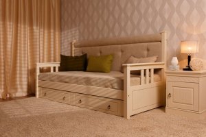 Кровать Тахта мягкая Дания - Мебельная фабрика «Timberica»