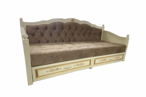 Кровать Тахта с деревянными боковинами - Мебельная фабрика «АлексМ»
