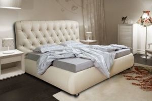 Кровать Тифани из экокожи - Мебельная фабрика «Art Flex»