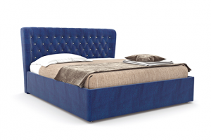 Кровать в спальню синяя Сорренто - Мебельная фабрика «Art Flex»