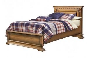 Кровать Верди Люкс низкое изножье - Мебельная фабрика «Аллегро-Классика»