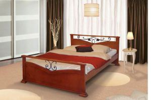 Кровать Золушка с ковкой - Мебельная фабрика «Пайнс»