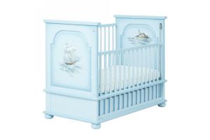 Кроватка для новорождённого Brigantine Blue - Мебельная фабрика «Woodright Kids»