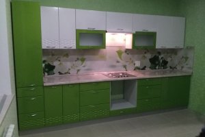 Кухня бело-зеленая - Мебельная фабрика «RiN Мебель»