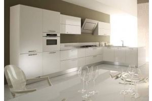 Кухня белая угловая 0126 - Мебельная фабрика «La Ko Sta»